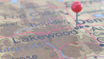 Lakewood, CO Pinned On a Map